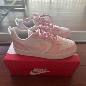 Nike Pink and White Athletic Shoes